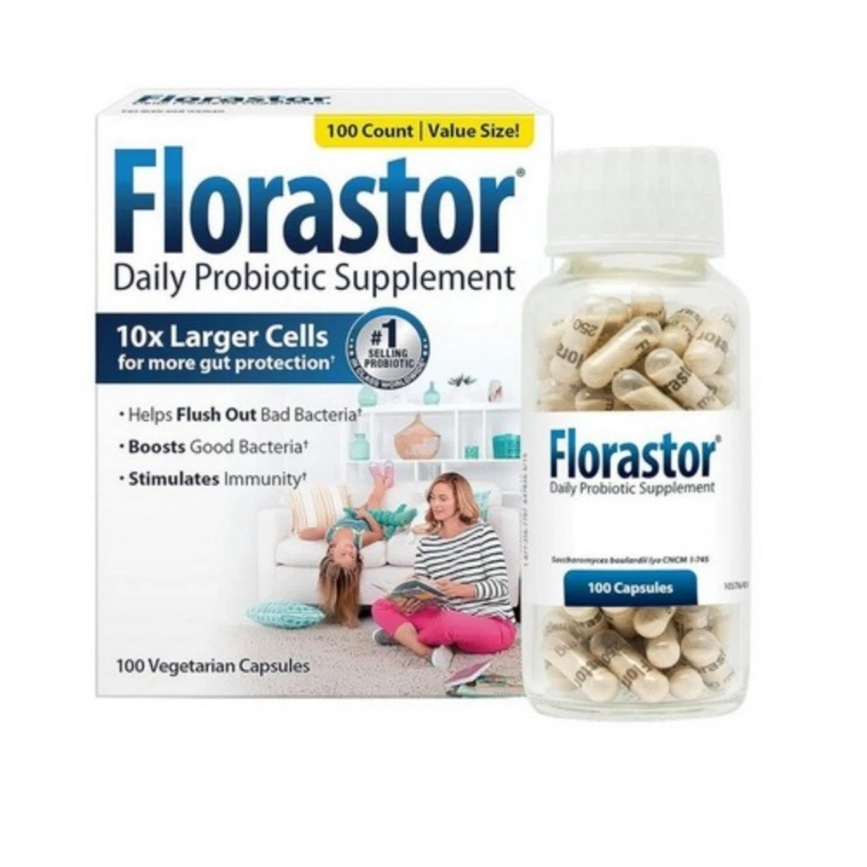 Florastor Daily Probiotic Supplement 250 Mg 100 Caps - Image 1 of 1