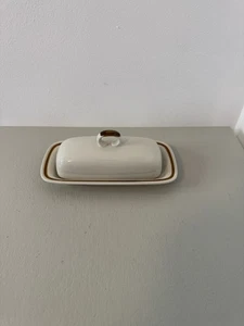 Mountain Wood Collection Stoneware Butter Dish With Lid - Picture 1 of 9