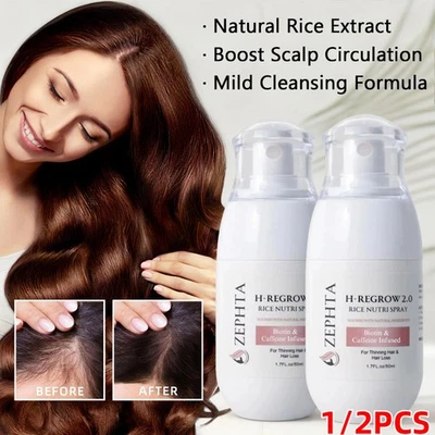 Zephta Rice Nourishing Spray Stimulates Hair Follicles Promotes Thicker Fuller - image 1 of 4