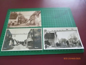 THE FOX & HOUNDS PUB x 3 POSTALES ESCRITAS BARLEY HERTS, HERFORDSHIRE EN BLANCO Y NEGRO - Imagen 1 de 8