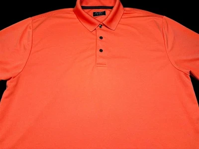 Ben Hogan Golf Mens Performance Pullover Knit Short Sleeve Orange Shirt XL - Image 1 of 4