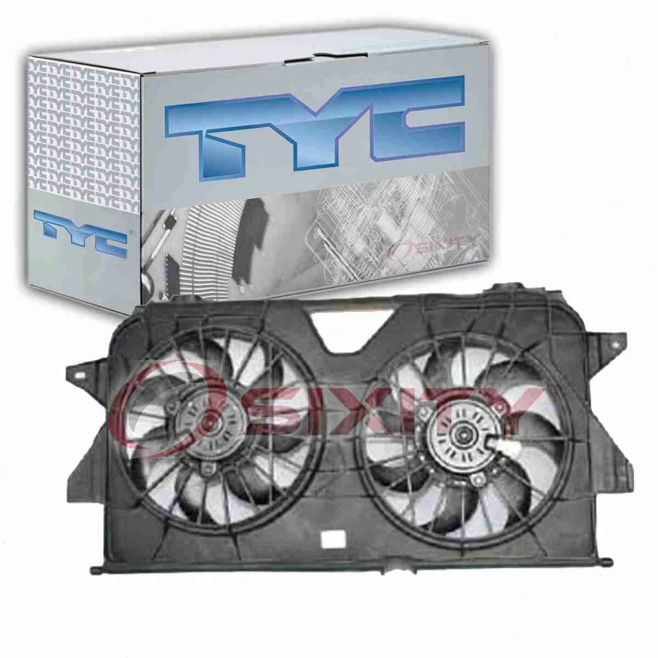 Conjunto de ventilador condensador y radiador doble TYC para Chrysler Town & xe 2005-2007 Foto 1 de 4