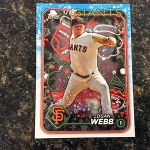 2024 Topps Holiday - Logan Webb #H122 - Picture 1 of 2