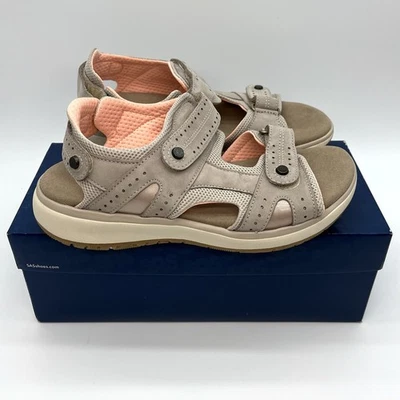 SAS Womens Embark Sz 9 M Sport Sandal Adjustable Comfort Taupe Walking Shoes NEW - Image 1 of 4