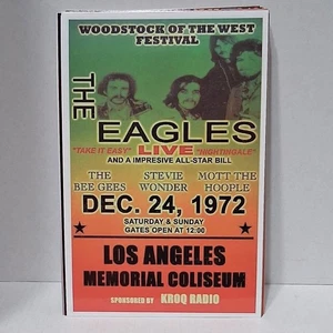 The Eagles 4 x 6 Print LA Memorial Coliseum Dec 24th 1972 Concert Reprint  - Bild 1 von 1