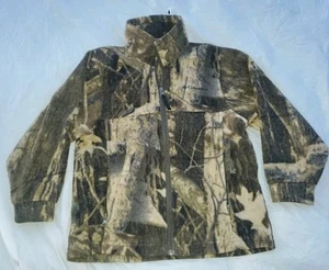 Columbia Fleece Jacket Youth Boys Size 6/7 Full Zip Camo Green EUC  - Picture 1 of 11