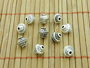 10 pcs Big Stopper Station accessories Tibet silver Islamic Prayer Beads 923017 - Picture 1 of 4