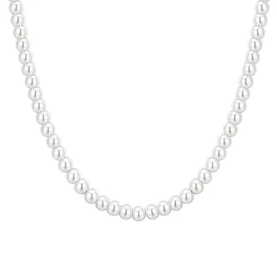 Collana Donna Luca Barra CK2104 In Acciaio Con Perle Bianche - Immagine 1 di 2