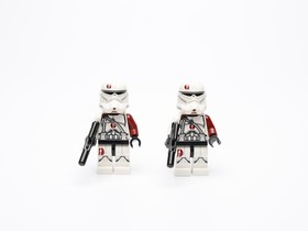 LEGO Star Wars BARC Clone Trooper Lot (2) 75037 Red Troopers w/ Blasters