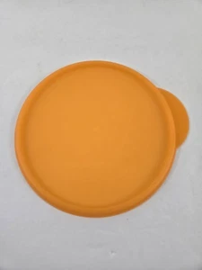Tupperware 5455 Replacement Round Seal Lid ONLY Sheer Orange 7.5" For Flat Out - Picture 1 of 4