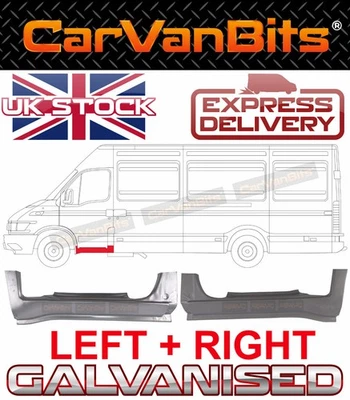 PARA IVECO DAILY 98-14 SWB MWB LWB DEBAJO DEL UMBRAL DE LA PUERTA DELANTERA REPARACIÓN CARROCERÍA PANEL PAR Foto 1 de 4