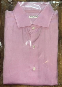 Gaetano Ippolito Napoli Dress Shirt – Microcheck Pink - Picture 1 of 6
