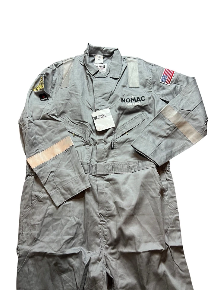 NWT  Crude FR Flame Resistant Coveralls Oil Gas Fire  Gray Men's 52X30 - Image 1 of 4