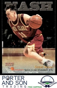 Scheda basket Steve Nash 1996 Score Board Rookies RC #18 Santa Clara Broncos - Foto 1 di 2