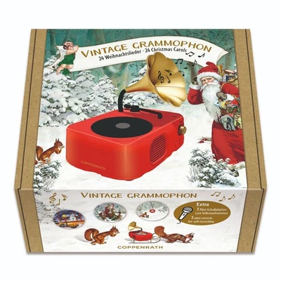 Retro Recordable Gramophone Musical Advent Calendar - Image 1 of 4