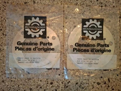 NOS Ski-Doo RV 340 F/A Head Gaskets 420-8314-65 (Pair) 1976-1978 - Image 1 of 3