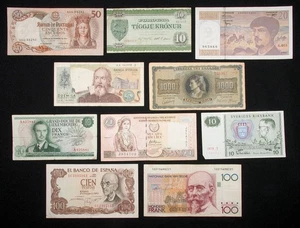 10x Billetes de Europa Occidental (Bélgica - Chipre - España) (M2206-7CV) - BL - Imagen 1 de 2