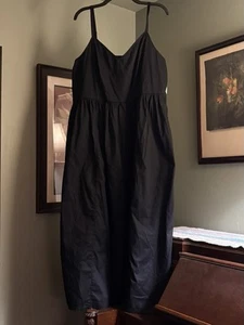 Old Navy Dress Size XL Midi Black Sundress Summer Cami Pockets - Picture 1 of 8