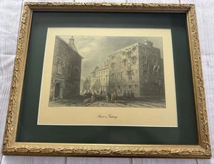 Street in Galway professionell gerahmtes Bild Glas und Passepartout Top Zustand - Bild 1 von 9