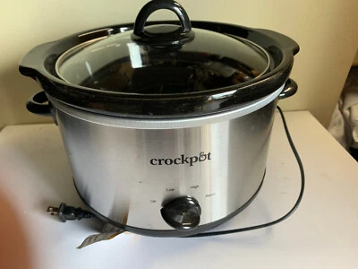Crock-Pot Classic 4.5-Quart Manual Slow Cooker, Brushed Stainless Steel,New - Изображение 1 из 4