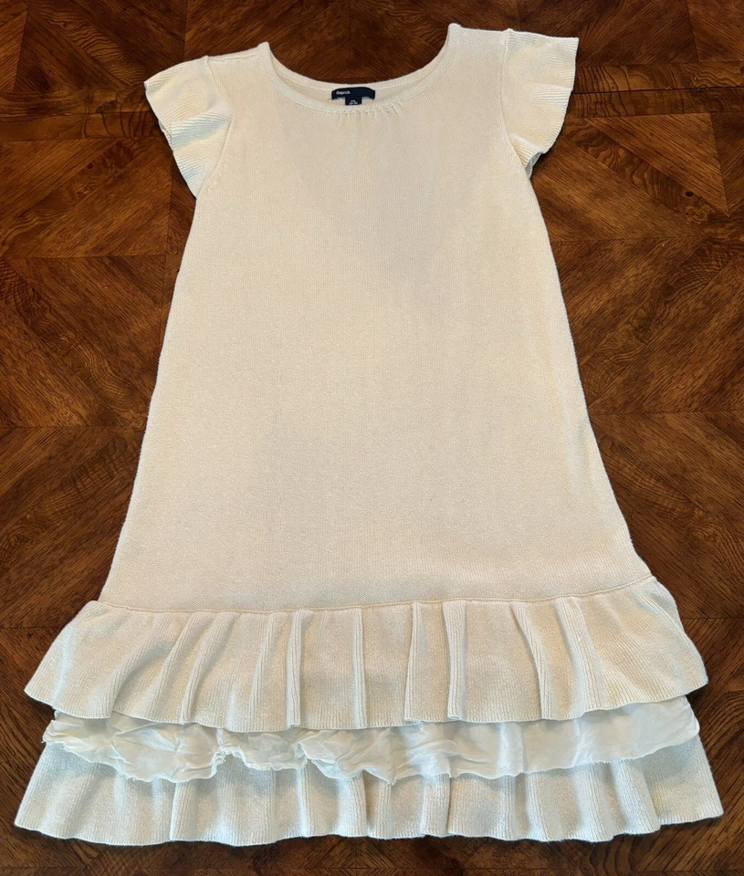 Vestido suéter crema Gap Kids manga acampanada talla XXL Foto 1 de 4