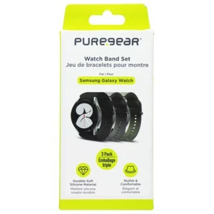 PureGear 3 Pack Silicone Watch Band Set for Samsung Galaxy Watch 6/5/4 - Picture 1 of 3