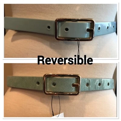 NUEVO CON ETIQUETAS WHITE HOUSE BLACK MARKET Cinturón Ajustado Reversible Talla XS-S-M-L Como Nuevo/Dorado Foto 1 de 4