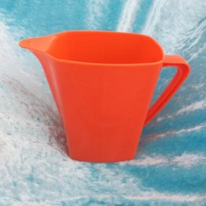 Messbecher 1 Liter 14 cm Orange Retro 60er 70er Jahre Plastik Made in Germany - Bild 1 von 5