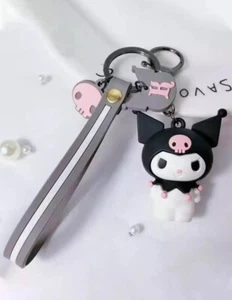 Hello Kitty Sanrio Character Key Chain Charm | Kuromi | - Picture 1 of 2