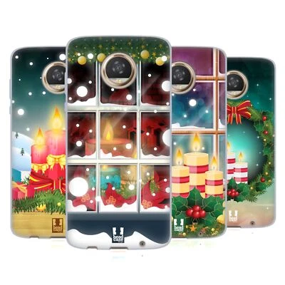 HEAD CASE DESIGNS HOLIDAY CANDLES SOFT GEL CASE FOR MOTOROLA PHONES - Image 1 of 4