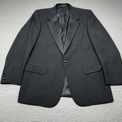Blazer Esmoquin Burberrys Para Hombre 44 Largo Negro Clásico Lana Hecho en Unión EE. UU. Foto 1 de 4