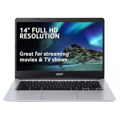 Acer Chromebook 314, 14 Inch, Intel Pentium Silver N5030, 4GB RAM, 128GB eMMC - Image 1 of 3