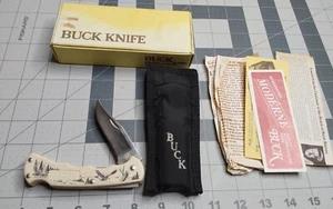 Buck Model 422 Flying Eagles Boxed Bucklite Folding Blade Hunting Knife - Picture 1 of 10