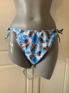 Missguided Cloud Animal Tie Side Bikini Bottoms Blue. Size 14. BNWT Freepost - Picture 1 of 10
