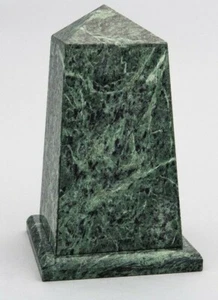 Small/Keepsake 70 Cubic Inch Green Viewpoint Natural Marble Youth Urn for Ashes - Picture 1 of 2