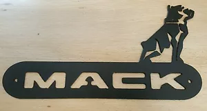 Mack camiones emblema logotipo bulldog metal arte pared decoración corte plasma - Imagen 1 de 1