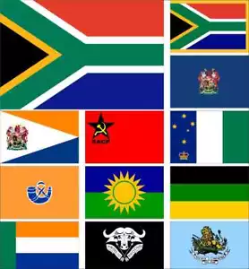 South Africa Flag President Communist Party English Front ANC EFF National NNP - Picture 1 of 15