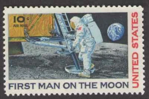 USA. C76. 10c. Erster Mensch auf dem Mond. Ausgabe der Mondlandung. Neuwertig. NH. 1969 - Bild 1 von 1