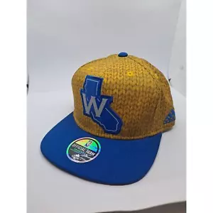 ¡Nuevo! Adidas Golden State Warriors NBA Azul Amarillo Gorra/Sombrero California Talla Única - Imagen 1 de 9