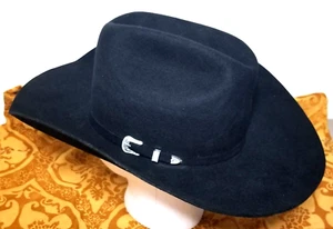 Resistol XX The Challenger Black Felt Cowboy Hat Size 59, 7 1/8 - Picture 1 of 10