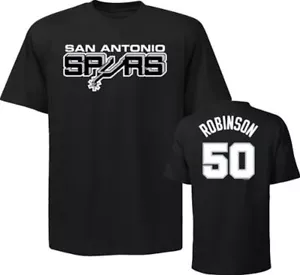 New San Antonio Spurs David Robinson Throwback Majestic Shirt Clearance $30 - Picture 1 of 3