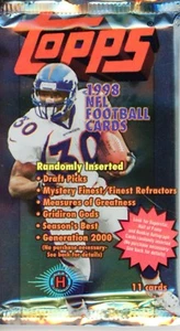 1998 TOPPS HOBBY FOOTBALL SEALED PACK (11 CARDS PER PACK) POSSIBLE MANNING - Picture 1 of 2