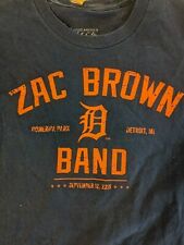 Vint Zac Brown Band DETROIT Comerica Park 2015  Medium T-Shirt Concert Tour 2015