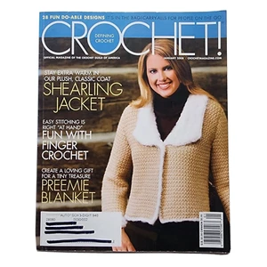 Crochet! Magazine January 2008 Jacket Afghans Cardigan Sweaters Vests Doily Bags - Bild 1 von 15