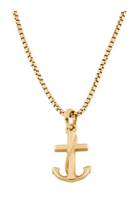 DAVID YURMAN 18K750 YELLOW GOLD MARITIME ANCHOR AMULET PENDANT NECKLACE - Picture 1 of 8