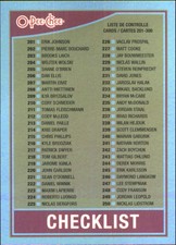 2010-11 O-Pee-Chee Retro Rainbow #498 Checklist
