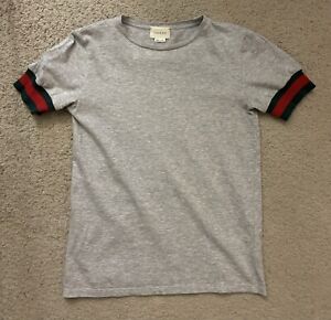Gucci Gray Children’s Girls Cotton T Shirt 10 Authentic Designer