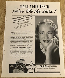 1937 MIRIAM HOPKINS Calox / Arthur Murray Dance - Rivista d'epoca pubblicità su 2 lati - Foto 1 di 4