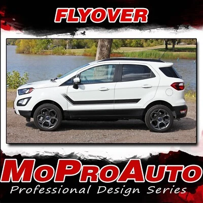 Ford EcoSport Lower Door Decal Hood Stripes 3M FLYOUT Vinyl Graphics 2013-2022 - Image 1 of 4
