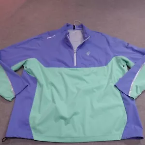 RLX Jacket 2XL Blue Colorblock 1/4 Zip Embroidered Carefirst Blue Cross Pullover - Picture 1 of 8